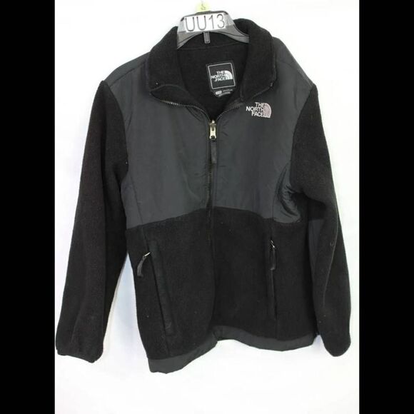 THE NORTH FACE BLACK DENALI JACKET GIRLS SIZE MEDIUM - Picture 1 of 7